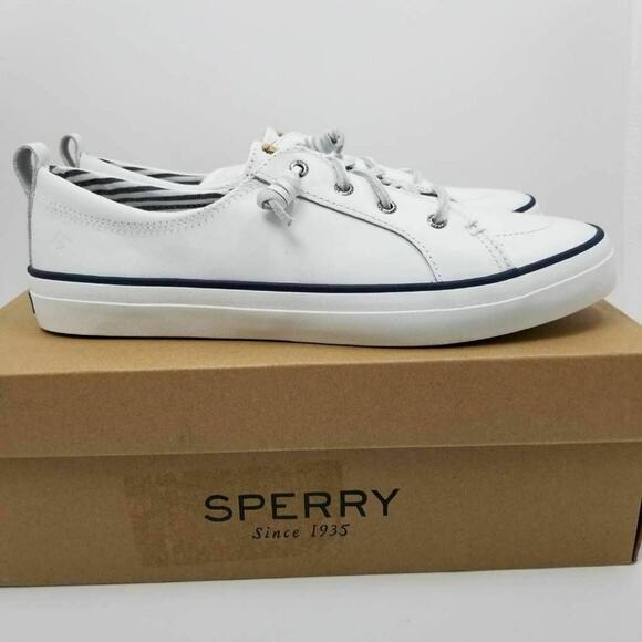 Sperry Shoes - Womens Sperry Crest Vibe 85th Anniversary Sneakers White STS85303 Size 11M